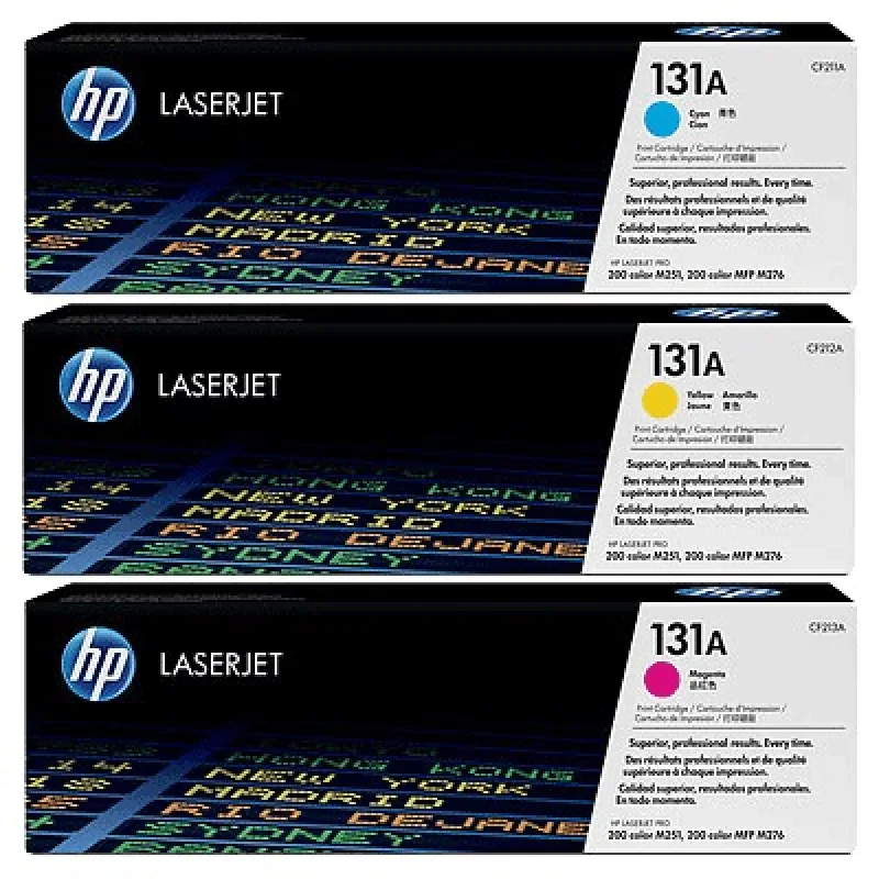 HP 131A trojbalenie - azúrová, purpurová, žltá U0SL1AM
