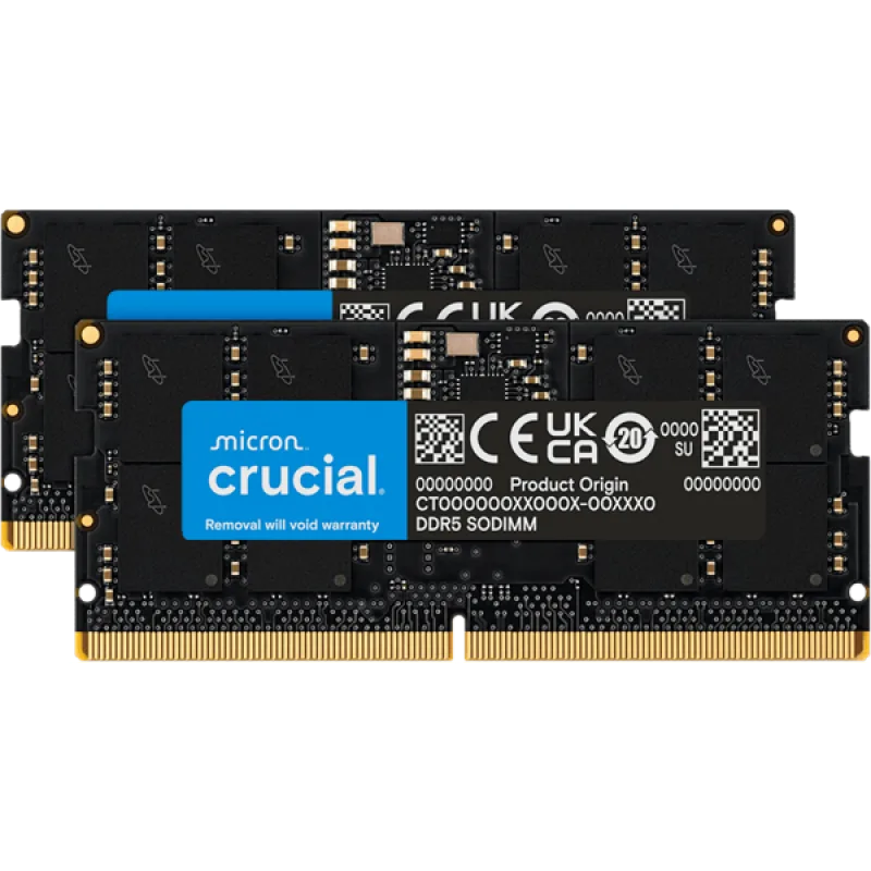 Crucial 96GB Kit (2x48GB) DDR5 5600 SODIMM CL46 CT2K48G56C46S5