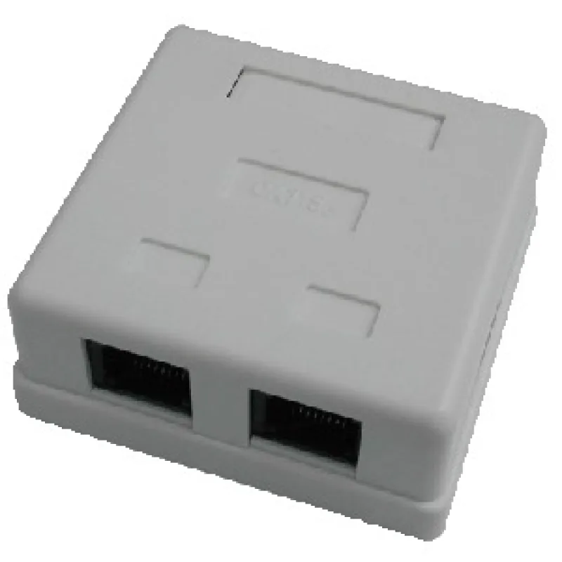 DATACOM Dvojzásuvka nad omietku-2xRJ45, Cat5e UTP 2312