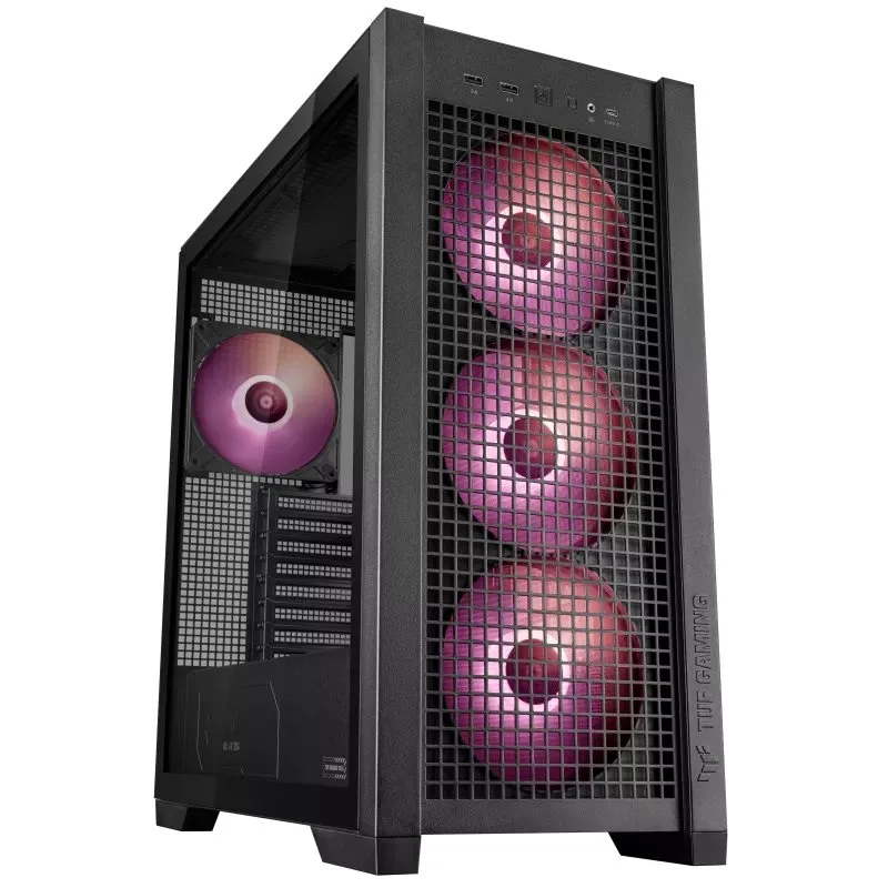 ASUS case TUF GAMING CASE (GT302) TG, Mid Tower, 4x 140mm ARGB Fan, …