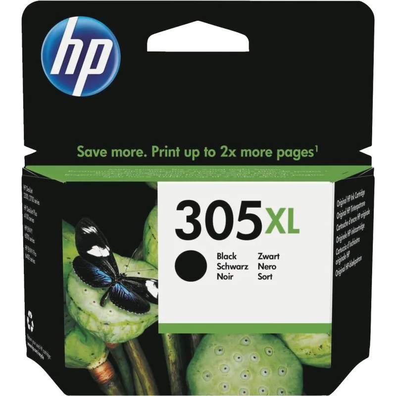 HP 305XL čierna atramentová kazeta, 3YM62AE 3YM62AE