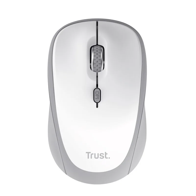 TRUST Yvi+ Multi-Device/ Kancelárska/ Optická/ 1 600 DPI/ USB+BT/ Biela…