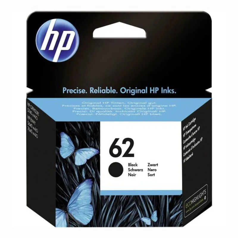 HP 62 čierna atramentová náplň, C2P04AE C2P04AE