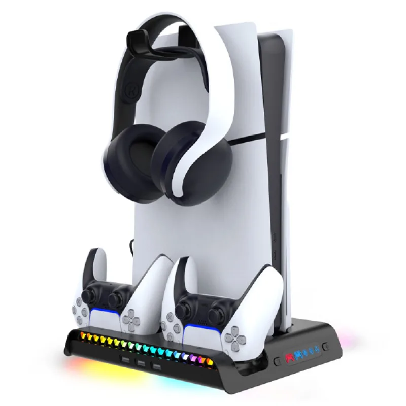 iPega P5S006 Multifunctional charging RGB stand with cooling for PS5 Slim…