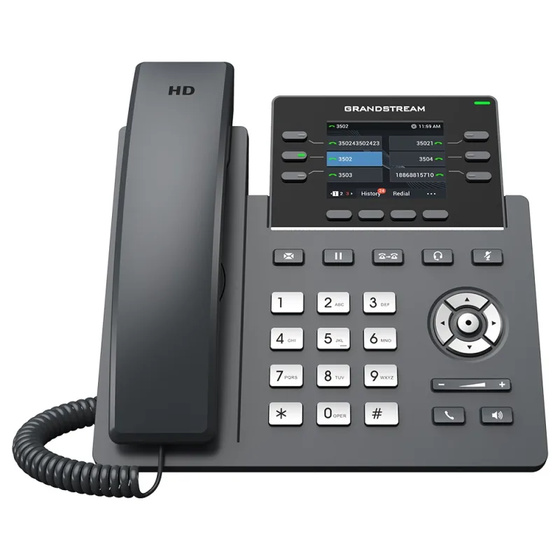 Grandstream GRP2613W SIP telefón, 2.8" TFT bar. displej, 4 SIP účty, 6…