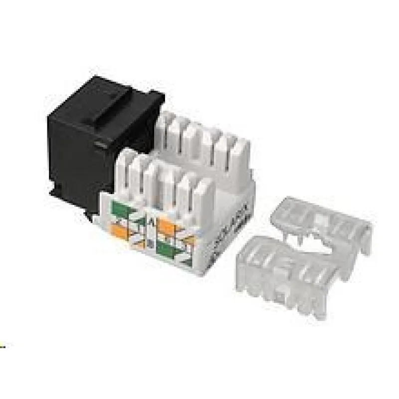 Solarix Vsuvná keystone svorkovnica CAT5E UTP RJ45 čierna 90° SXKJ-5E-UTP…
