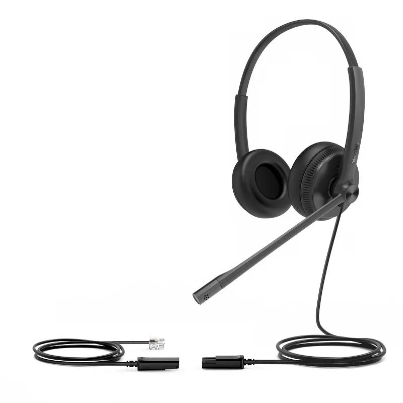Yealink YHS34 Dual náhlavná súprava na obe uši s QD-RJ9 konektormi…