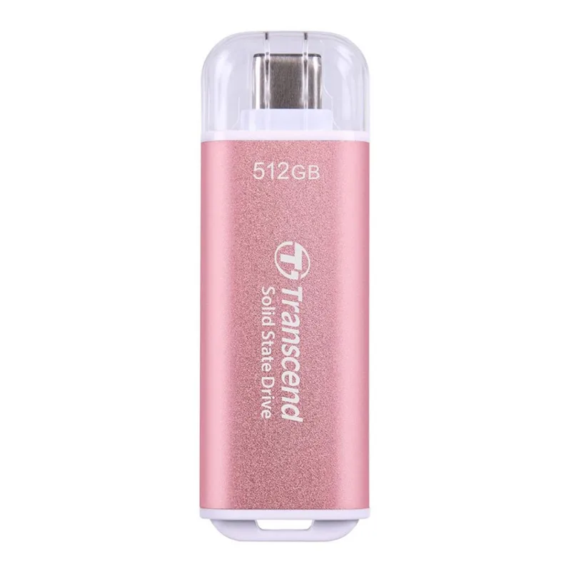 Transcend SSD 512GB ESD300 USB 3.2 Gen 2x1 - Pink TS512GESD300P