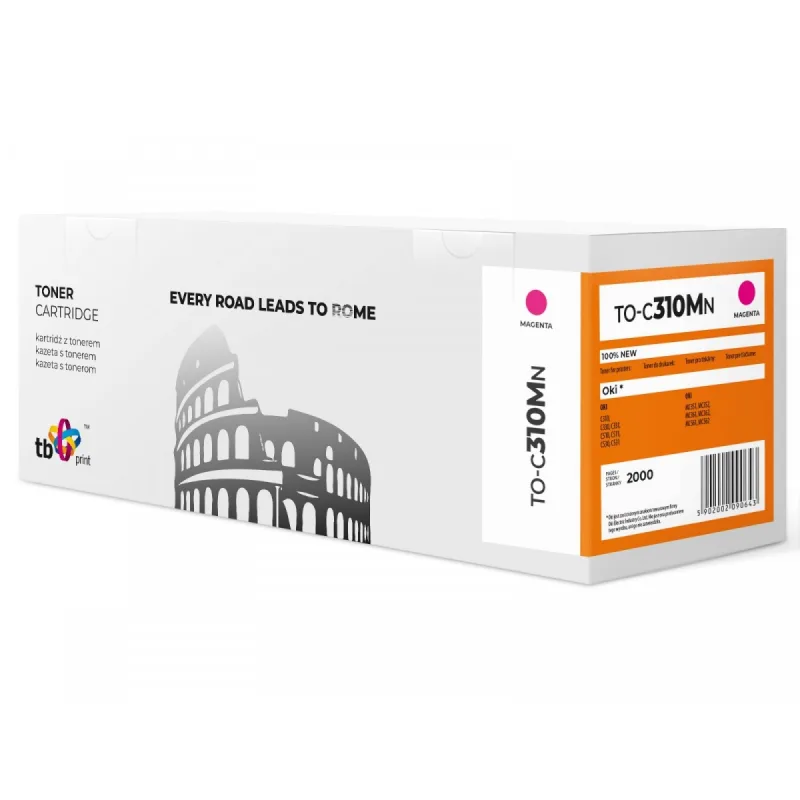 Toner TB kompat. s OKI C310 Magenta, new TO-C310MN