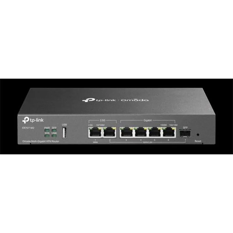 Omada Multi-Gigabit VPN Router PORT: 1× 2.5G RJ45 WAN Port, 1× 2.5G RJ45…