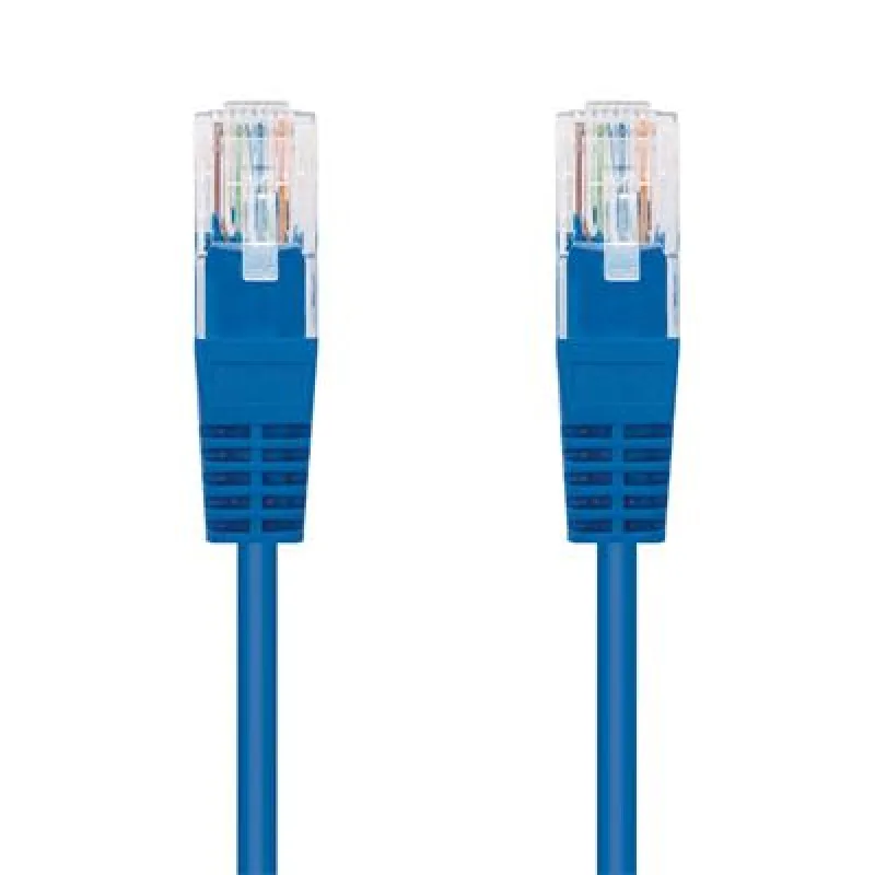 Kábel C-TECH patchcord Cat5e, UTP, modrý, 1m CB-PP5-1B