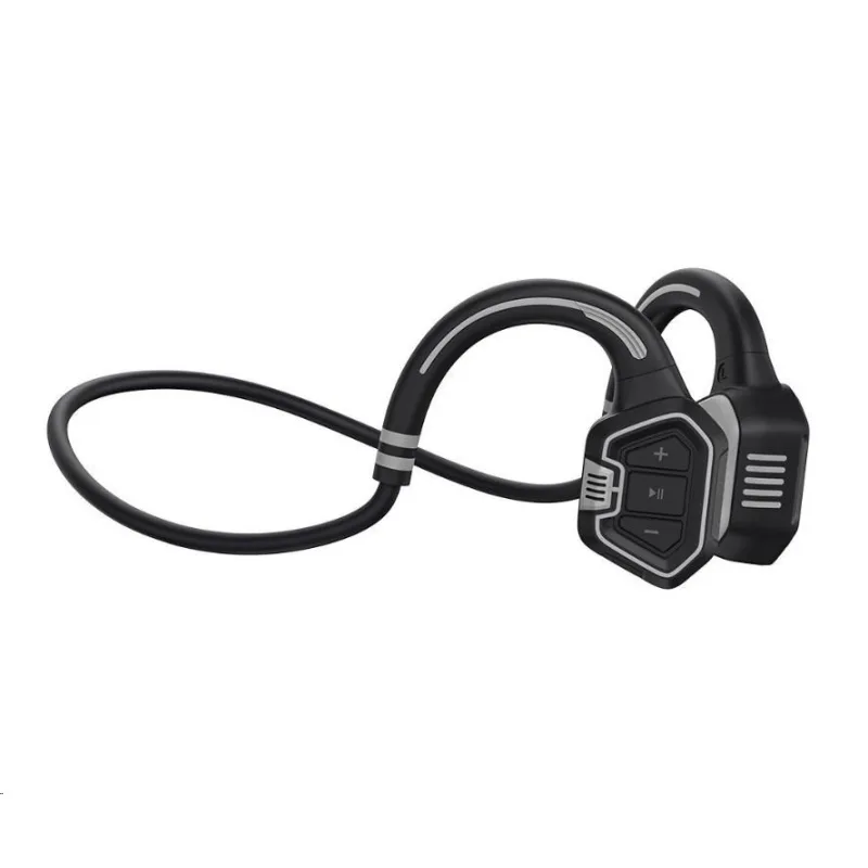 EVOLVEO bezdrátová sluchátka BoneSwim MP3 16GB, na lícní kosti, šedá BS…