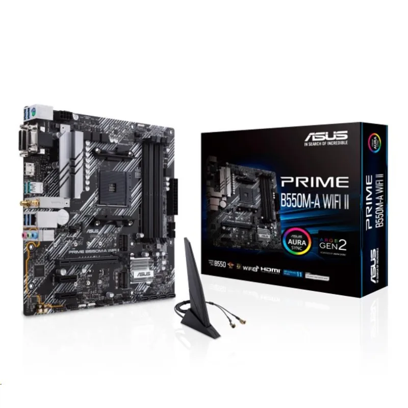 ASUS MB Sc AM4 PRIME B550M-A WIFI II, AMD B550, 4xDDR4, 1xHDMI, 1xDVI…