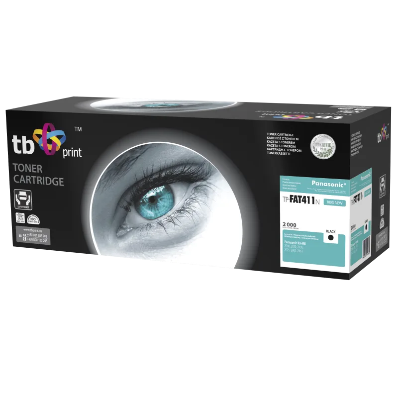 Toner TB kompatibilný s Panasonic KX-FAT411E, Black TP-FAT411N