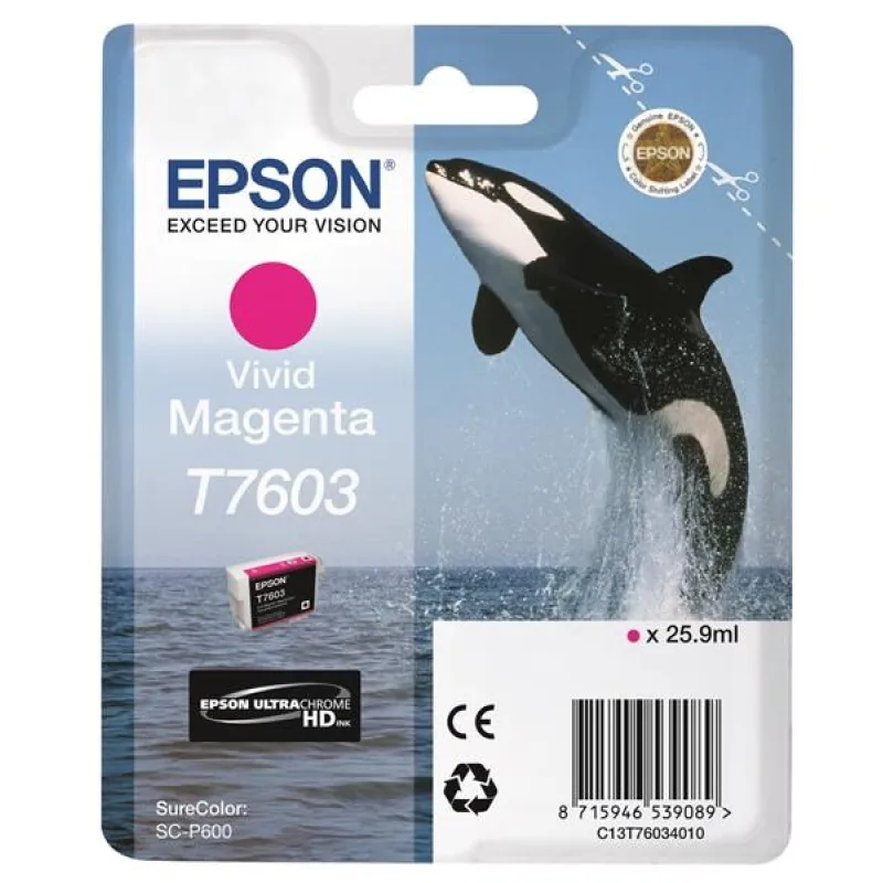 Atramentová tyčinka EPSON ULTRACHROME HD "Scythe" - Vivid Magenta - T7603…