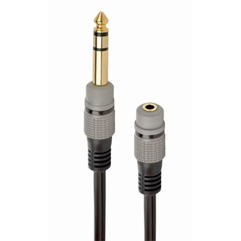 Gembird audio adaptér 6.35 mm (M) na 3.5 mm stereo jack (F), 0,2m…