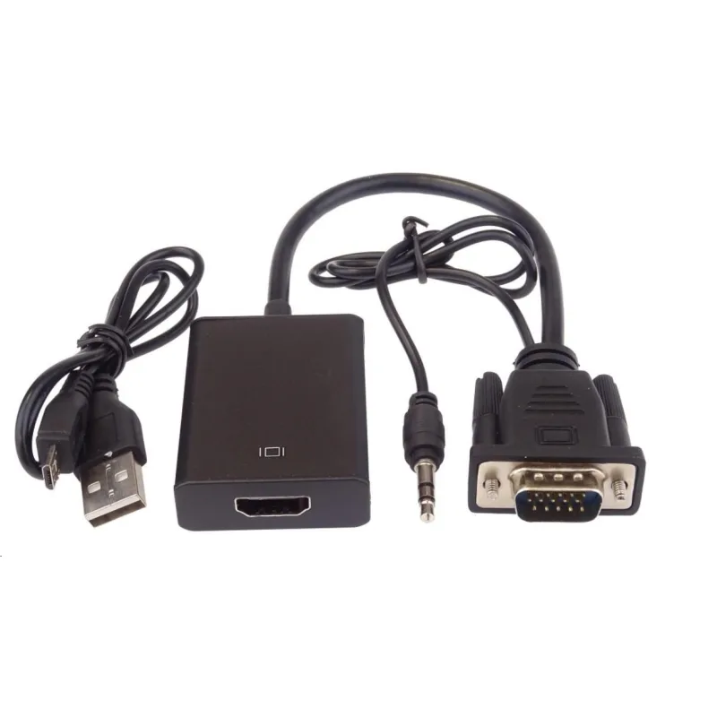 PREMIUMCORD VGA+audio elektronický prevodník na HDMI FULL HD 1080p khcon…