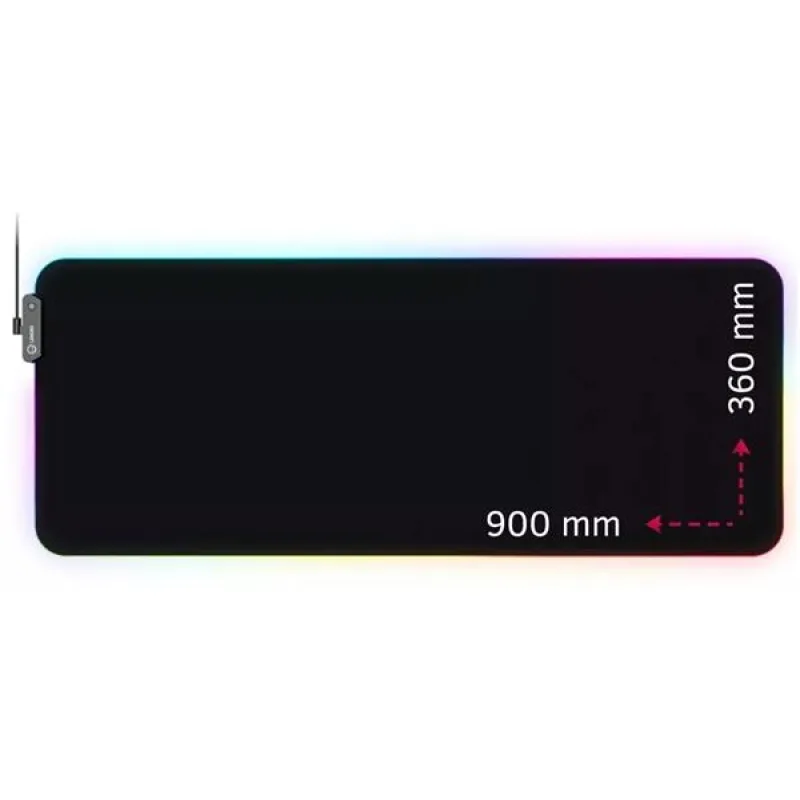Lorgar Steller 919, podložka pod hernú myš s RGB podsvietením, veľkosť XL…
