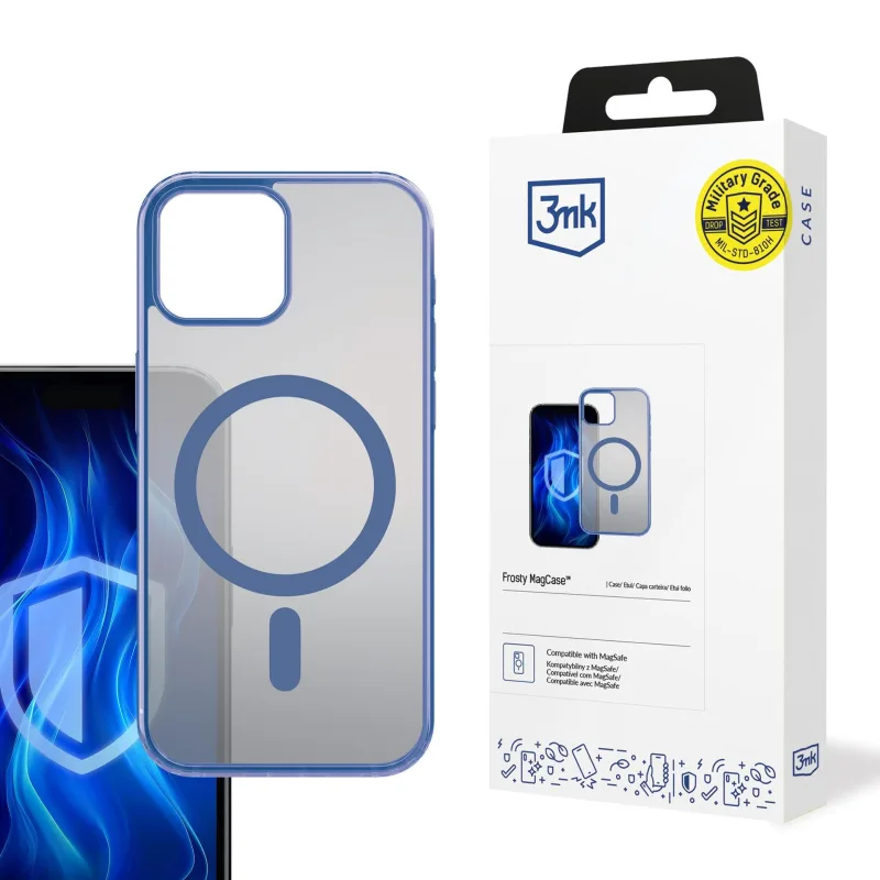 3mk ochranný kryt Frosty MagCase Blue pro Apple iPhone 15 Plus…