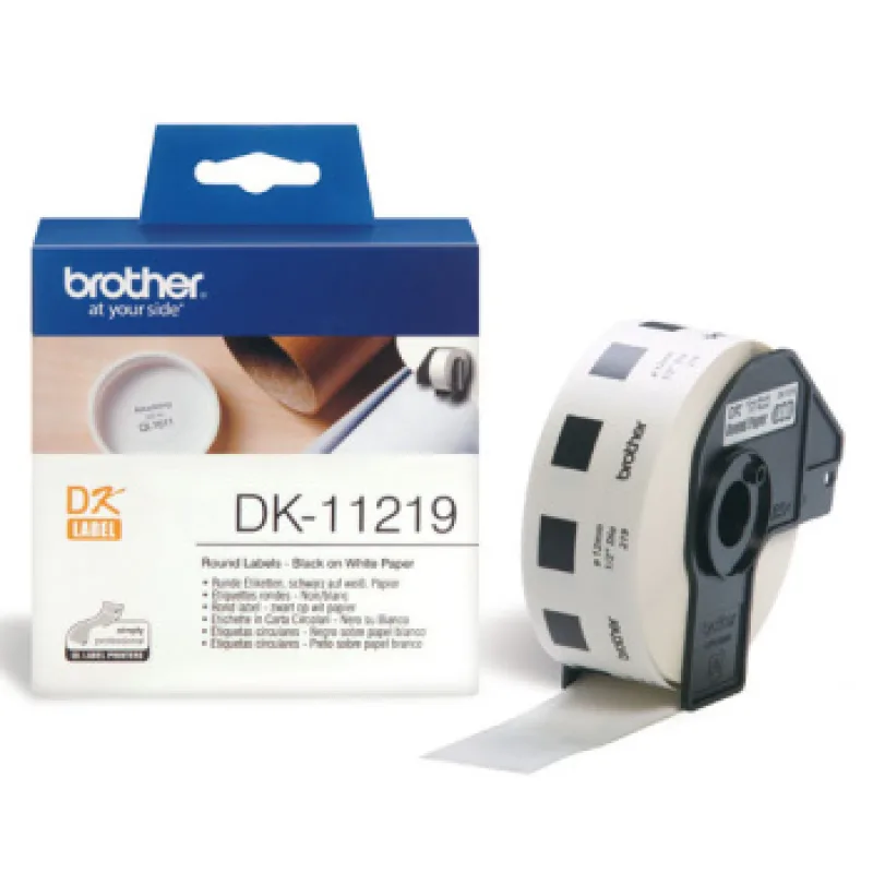 DK-11219 (papierové / okrúhle, priemer 12 mm -1200ks) DK11219