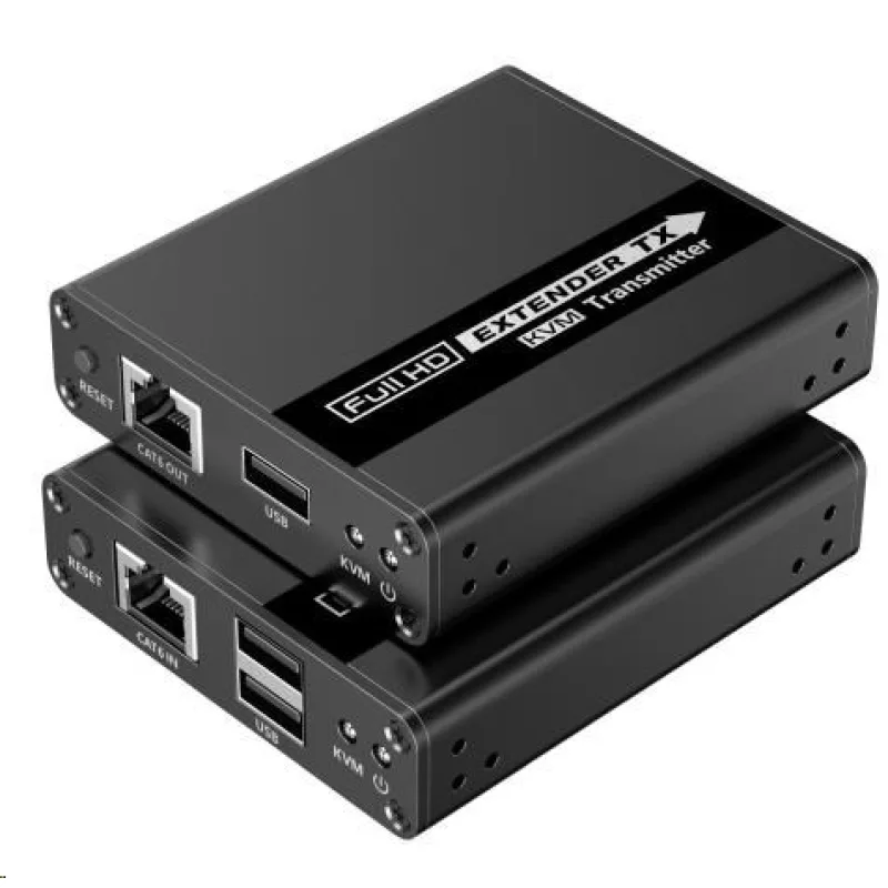 PremiumCord HDMI KVM extender FULL HD 1080p do 70 m s prenosom cez USB…