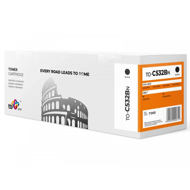 Toner TB kompatibilný s C532 TO-C532BN BK 100% new TO-C532BN