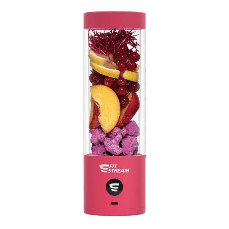 FitStream Pro Viva Magenta, prenosný, USB nabíjatelný mixér FitStreamPRO…