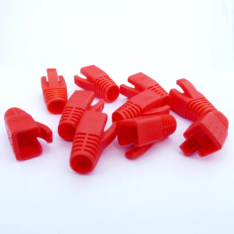 DATACOM krytka pre RJ45 (CAT6A, CAT7) červený (10ks) 4394