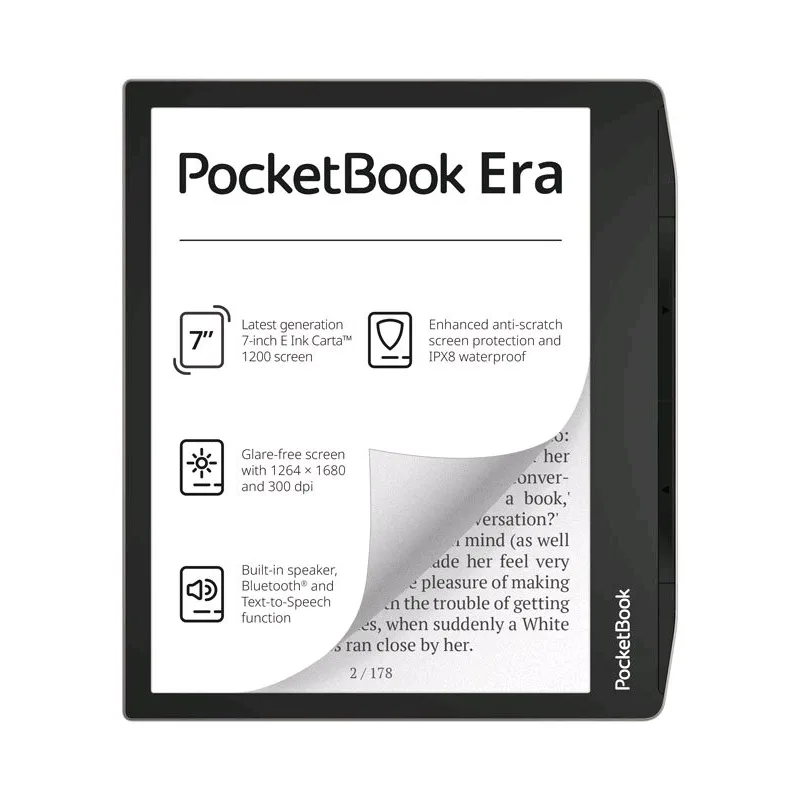 E-book POCKETBOOK 700 ERA, 16GB, Stardust Silver, strieborný PB700-U-16-WW