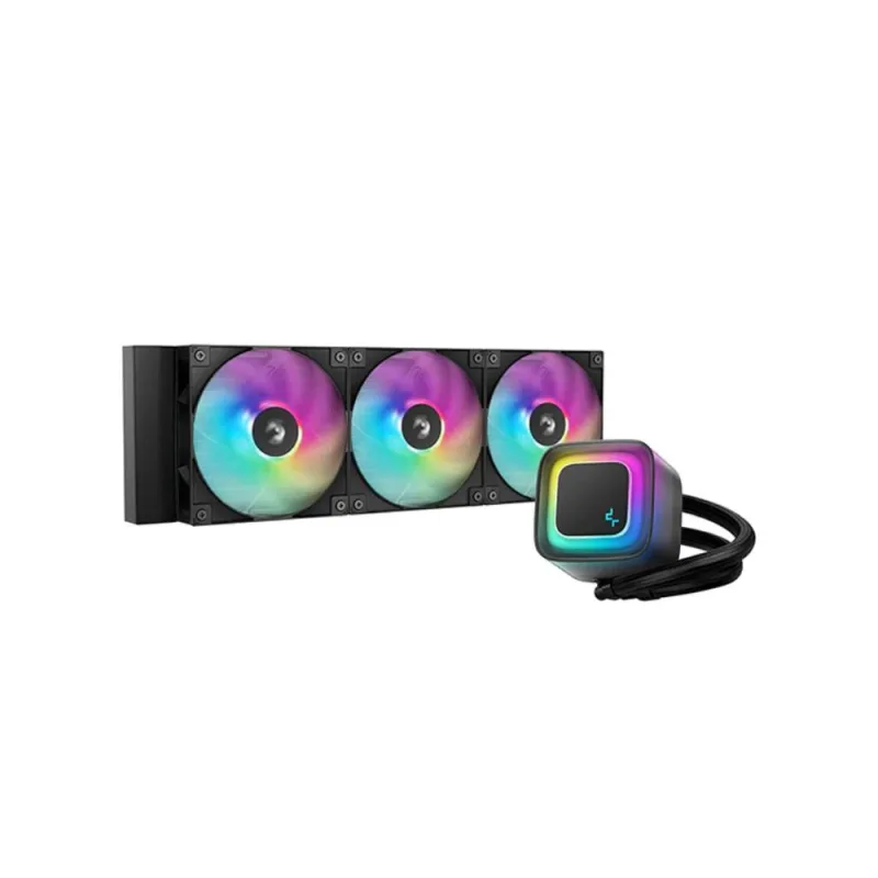 DEEPCOOL Vodní chladič LE360 V2, ARGB, 3x 120mm, AM5, LGA1851, černá…