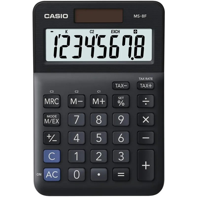 CASIO kalkulačka MS 8 F, stolní kalkulátor MS 8 F