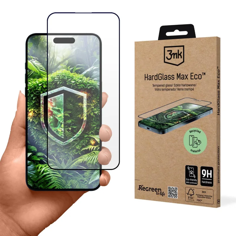 3mk tvrzené sklo HardGlass Max Eco pro Apple iPhone 15 Pro 5903108596916