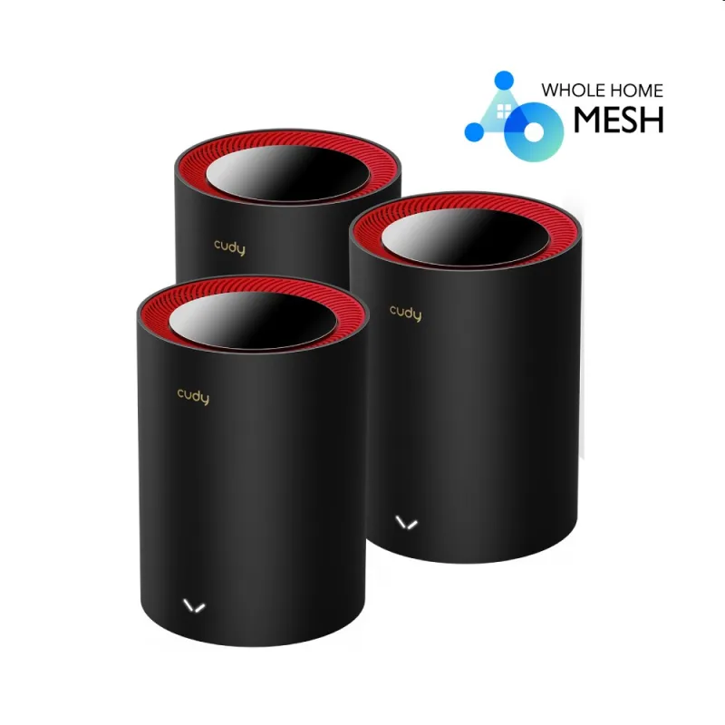 Cudy M3000 - AX3000 Wi-Fi 6 Mesh Solution 3-Pack, Dual-Band, 2402+574Mbps…