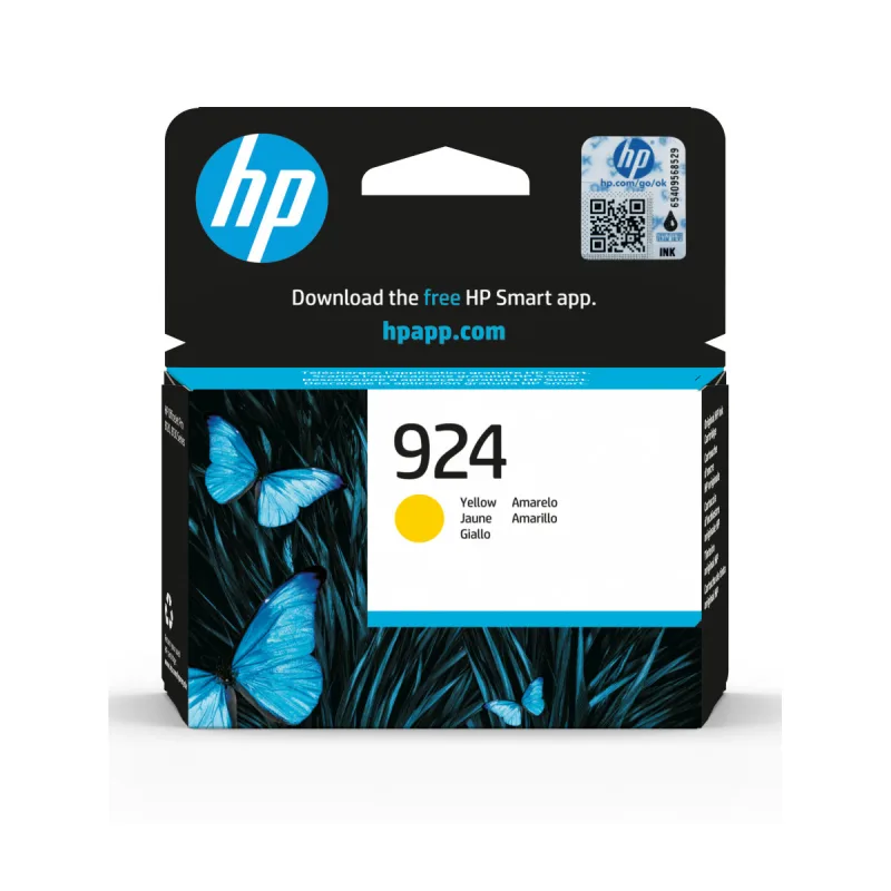 HP 924 ink. náplň žltá, 4K0U5NE 4K0U5NE