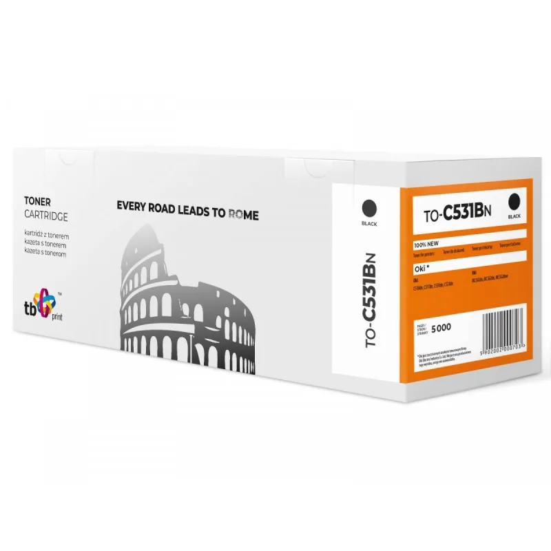 Toner TB kompatibilný s C531 TO-C531BN BK 100% new TO-C531BN