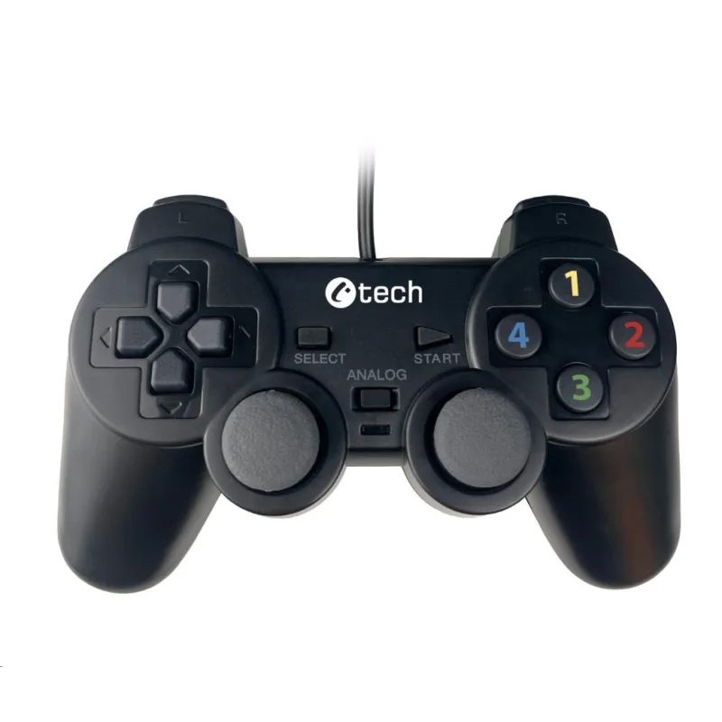 C-TECH gamepad Callon pro PC/ PS3, 2x analog, X-input, vibrační, 1,…
