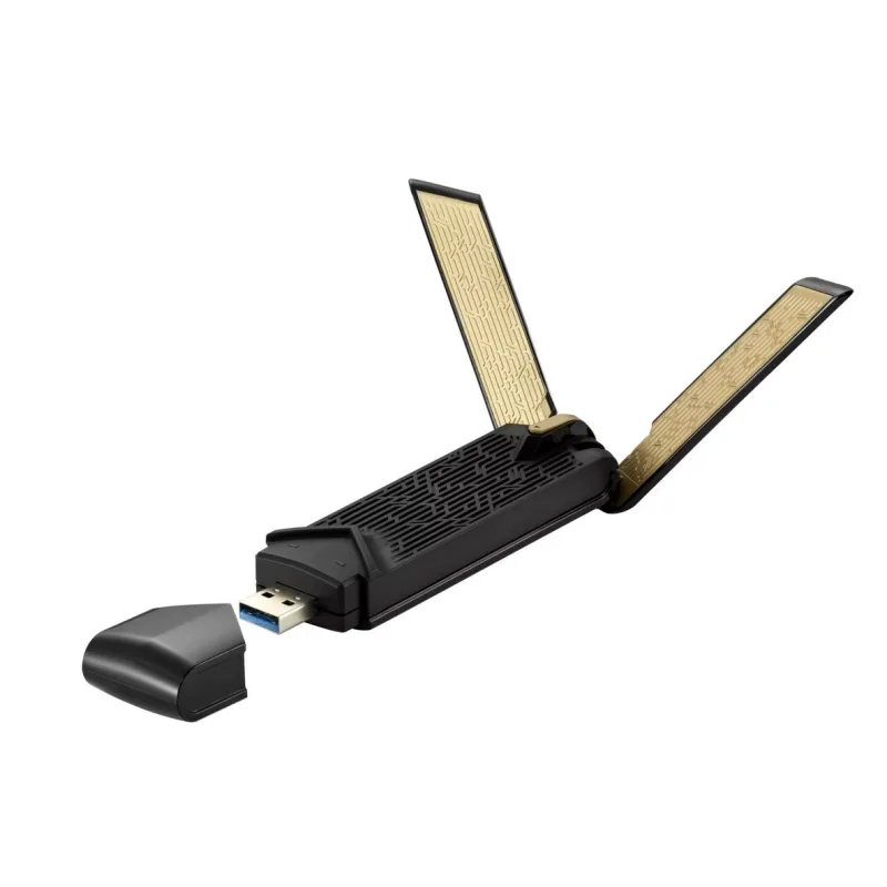 ASUS USB-AX56 Dual Band AX1800 WiFi 6 (802.11ax) USB Adapter, w/o stand…
