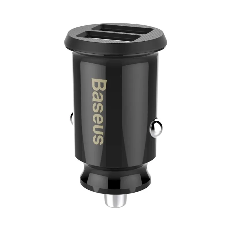 Baseus CCALL-ML01 Grain Nabíjačka do Autá 15.5W 2x USB Black 6953156276512