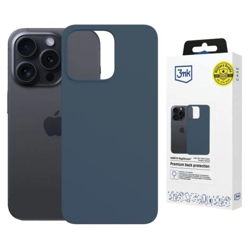 3mk ochranný kryt HARDY MagSilicone pro Apple iPhone 15 Pro Royal Blue…