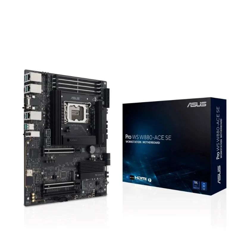 ASUS MB PRO WS W880-ACE SE, Intel W880, 4xDDR5, 1xThunderbolt, 1xHDMI…