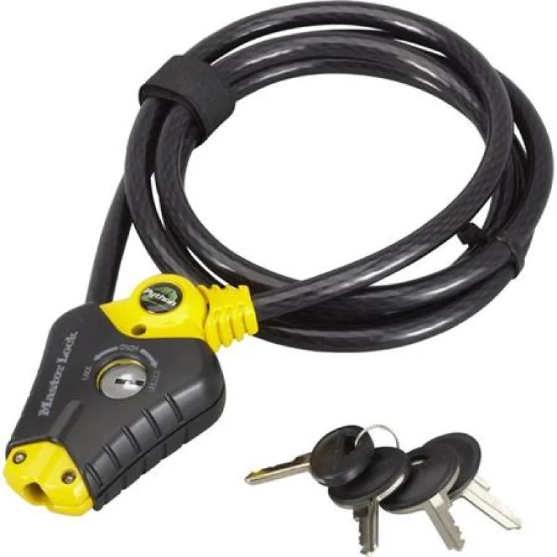 Master Lock Zkracovací lanový zámek Python 8433EURD - 10mm 8433EURD