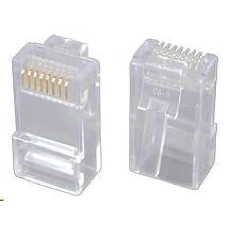 Solarix Konektor RJ45 CAT5E UTP 8p8c nestíněný neskládaný na licnu / 100…