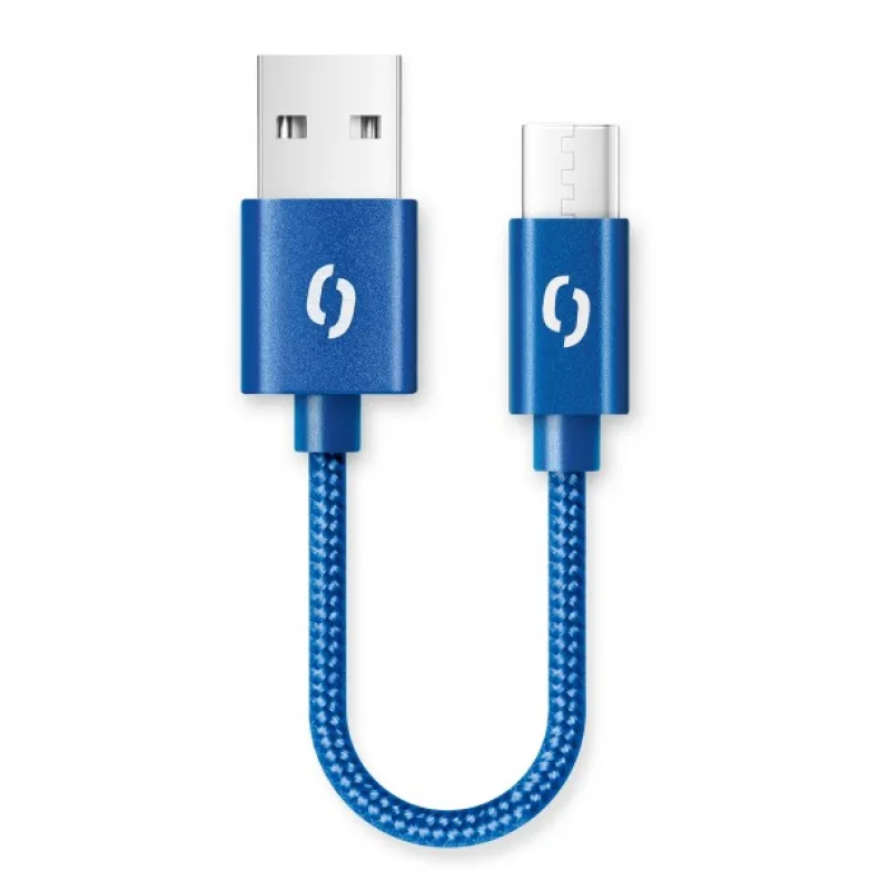 ALIGATOR PREMIUM 2A kábel, 50cm USB-C, modrá DATKP40