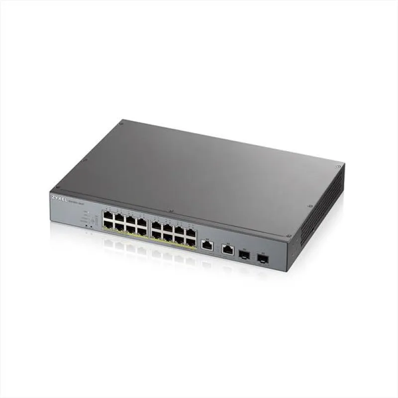 Zyxel GS1350-18HP, 18 Port managed CCTV PoE switch, long range, 250W…