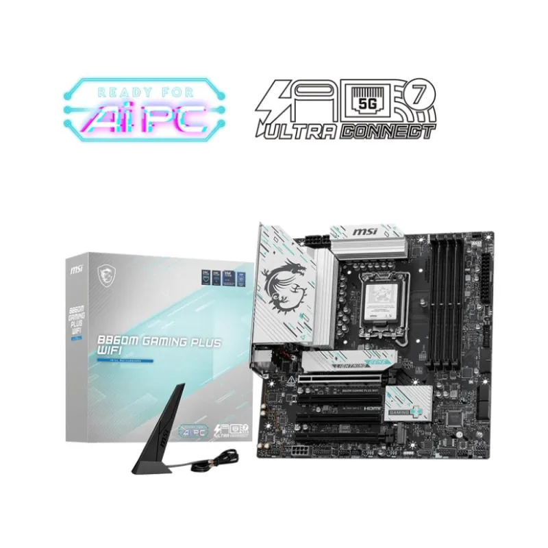 MSI B860 GAMING PLUS WIFI/ LGA 1851/ mATX B860M GAMING PLUS WIFI