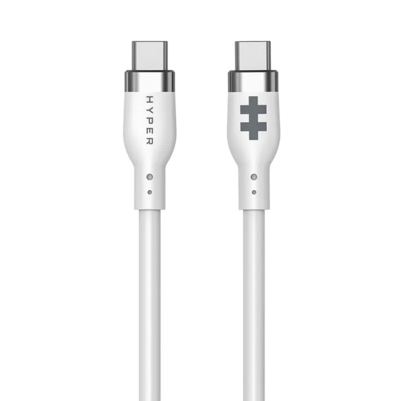 Hyper kábel HyperJuice 240W Silicone USB-C to USB-C Cable 2m - White…