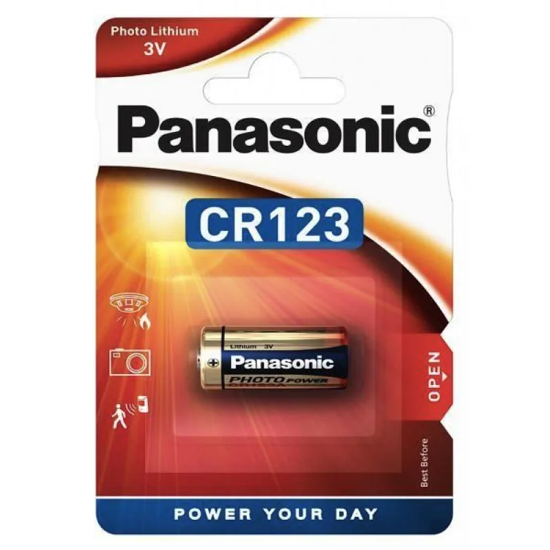 PANASONIC Lithiové - FOTO baterie CR-123AL/ 1BP 3V (blistr - 1ks) 330070…