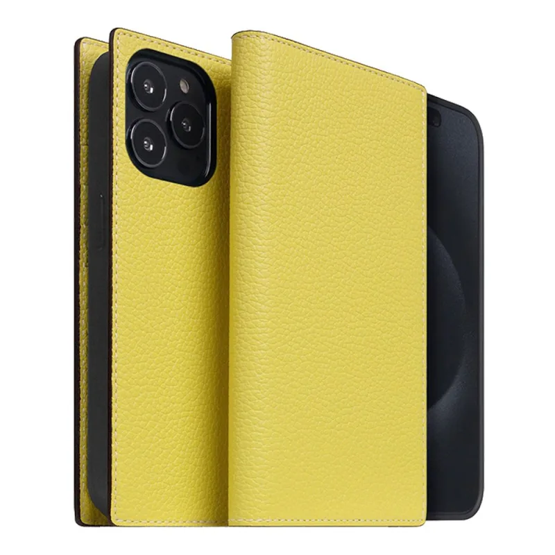 SLG Design puzdro D8 Neon Full Grain Leather Diary pre iPhone 15 Pro Max …