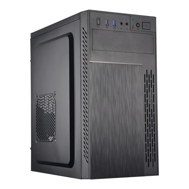 EUROCASE skříň ML M6-505B, Midi Tower, 1xUSB-C, 2x USB 3.0, 2x audio,…