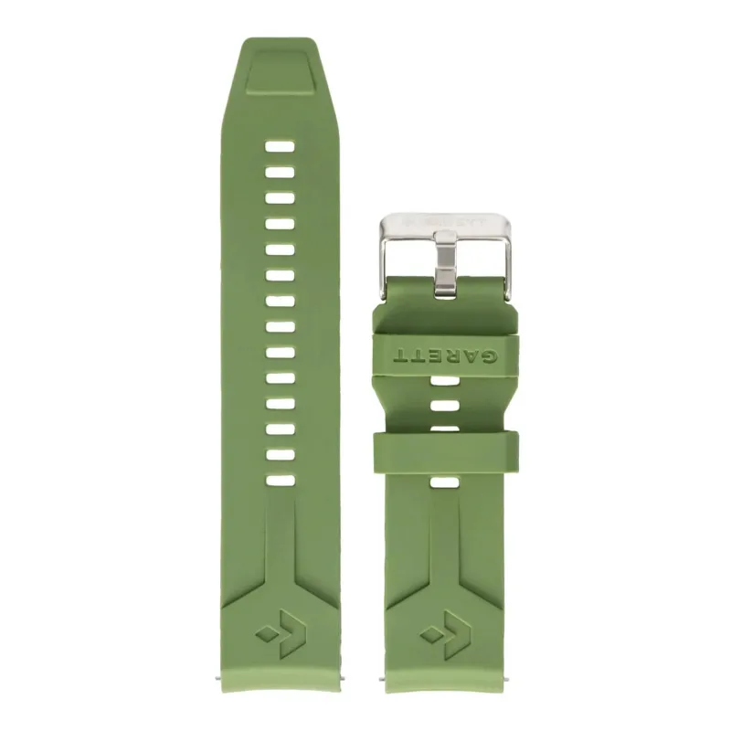 Garett univerzální řemínek 22 mm, zelený silikonový STRAP_V_GRN